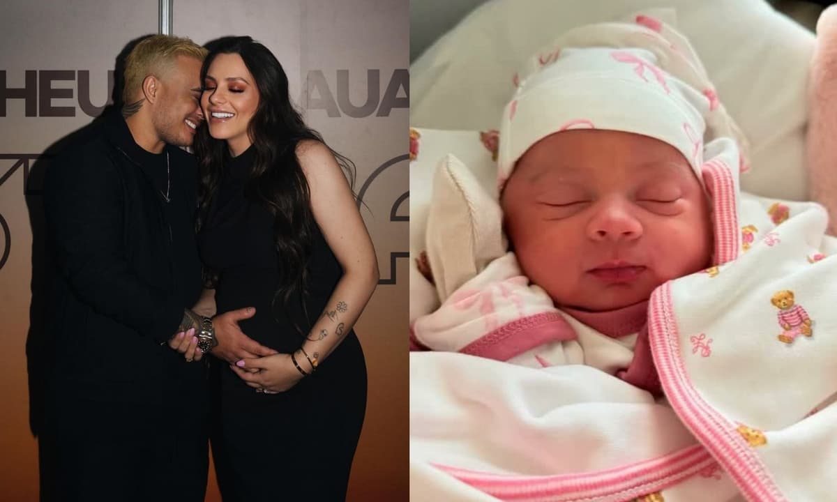 Kauan apresenta Aurora aos irmãos após nascimento da filha